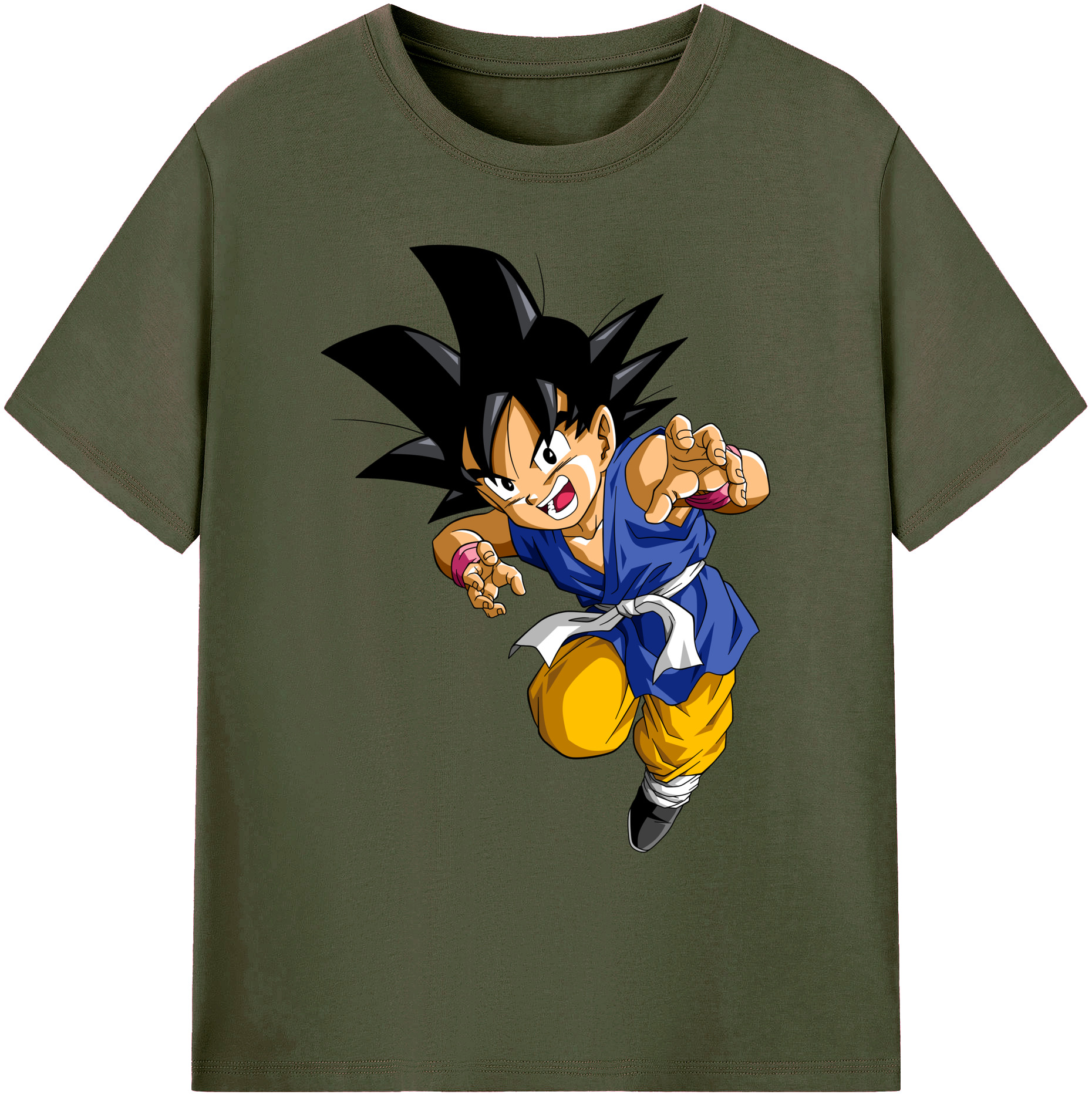 （画像用） ドラゴンボール 孫悟空（そん ごくう）Son Goku カカロット DRAGON BALL Kakarotto 綿100％ メンズ半袖Tシャツ｜肌触りやわらか＆通気性